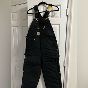 Carhartt lined bib overalls